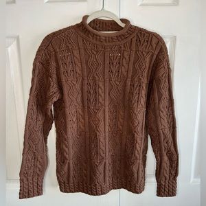 LL Bean Signature Mixed Stitch Sweater NWOT
